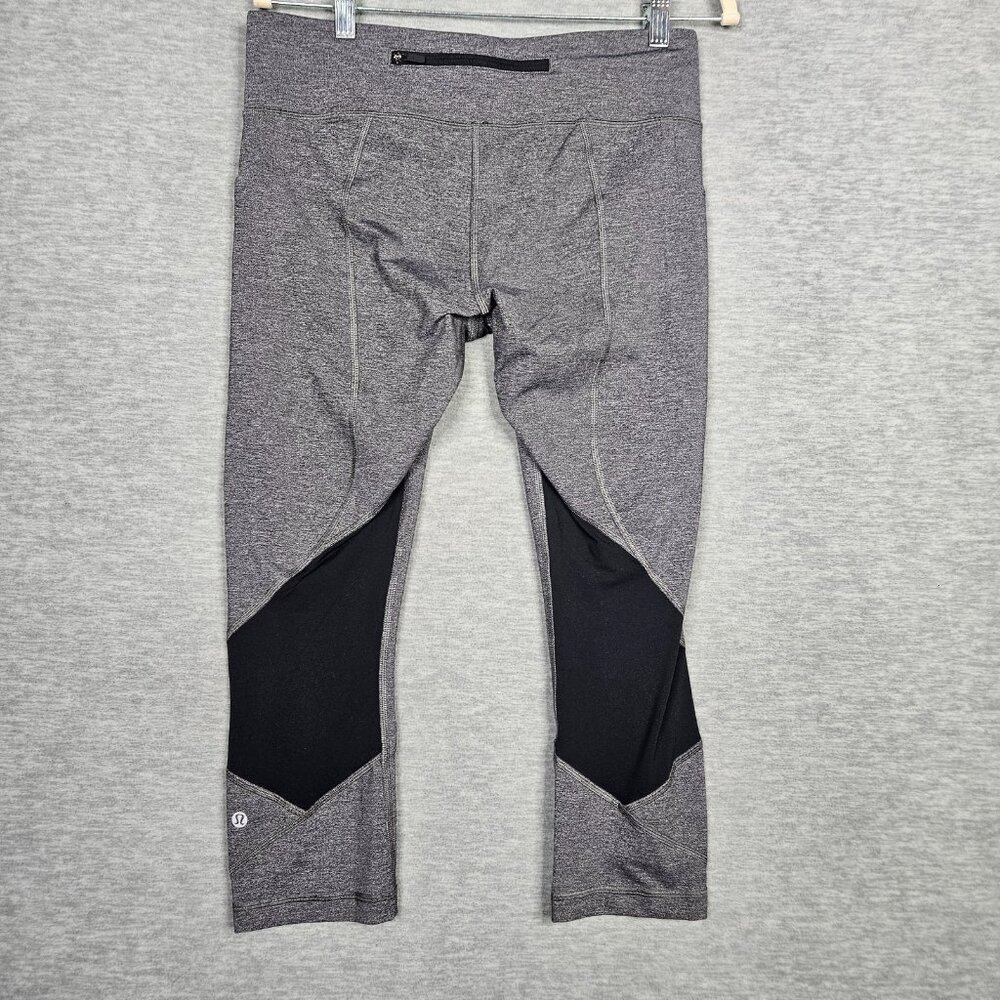 Lululemon Women's Pace Rival Crop Full-on Mesh Legging Size 10 - Picture 2 of 7